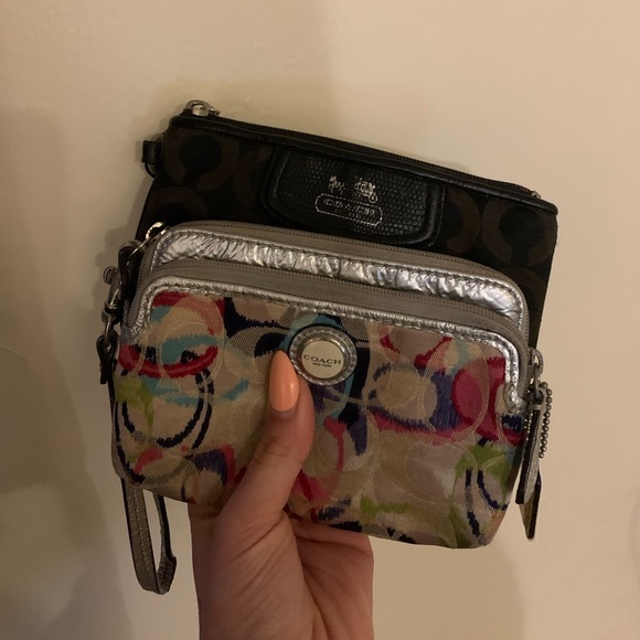 2 coach wristlets both for 12! - Picture 1 of 3